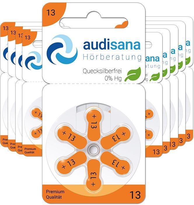 Produktbild Audisana 13 Hörgerätebatterien (60 Stk., 13, 300 mAh)
