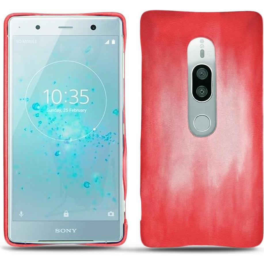 Noreve Lederschutzhülle (Sony Xperia XZ2 Premium), Smartphone Hülle, Rosa