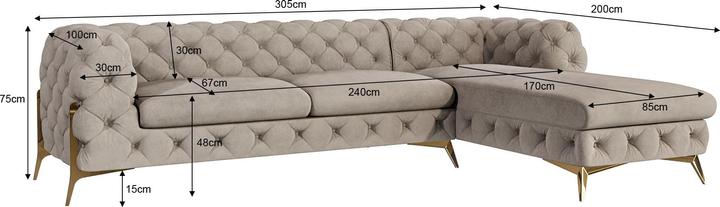 Actual product image Ropez Chelsea Bis (Corner sofa)