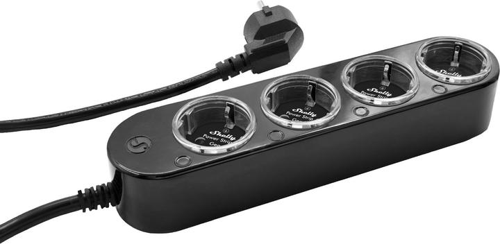 Actual product image Shelly Power Strip 4 Gen4 schwarz (4 x, CEE 7/3, 1.50 m)