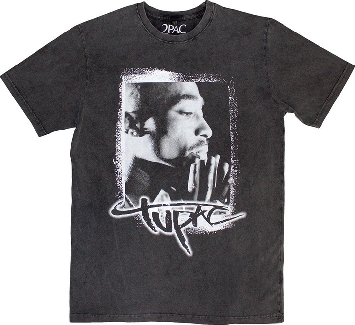 Tupac Spray Photo Stone Wash