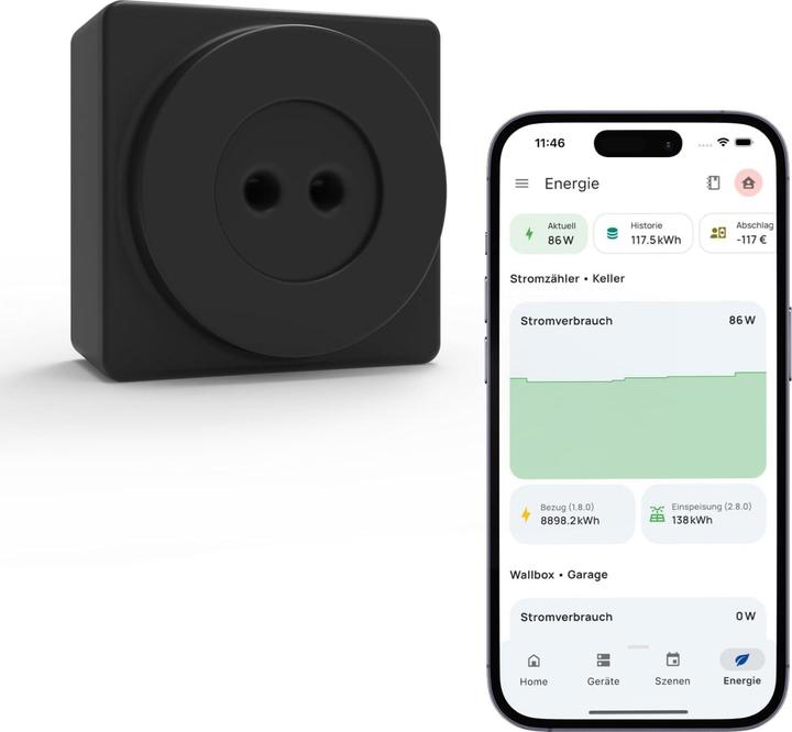 Actual product image Everhome EcoTracker Stromzähler-Sensor