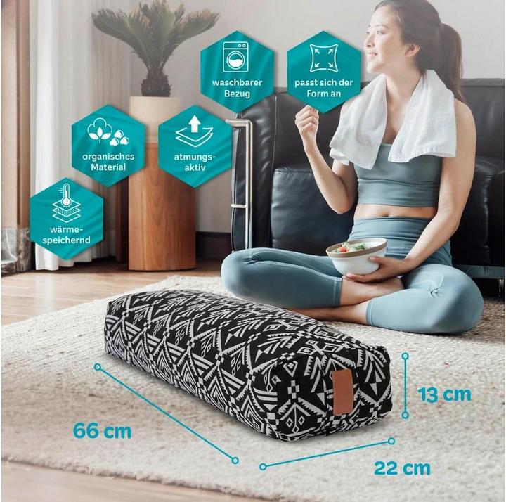 Image du produit DoYourSports Coussin de yoga Bolster Paravati (22 cm)