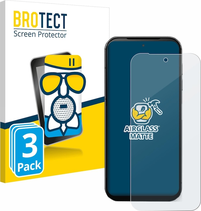 Actual product image BROTECT AirGlass Glass Matte (3 Piece, Fairphone 5)