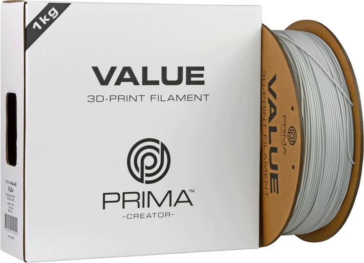 Image du produit Prima Creator PrimaValue PLA+ High Speed -filamentti 3D -tulostimeen,, harmaa (PLA, 1.75 mm, 1000 g, Gris)