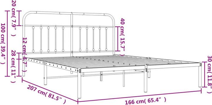 Image du produit vidaXL Bettgestell (160 x 200 cm)