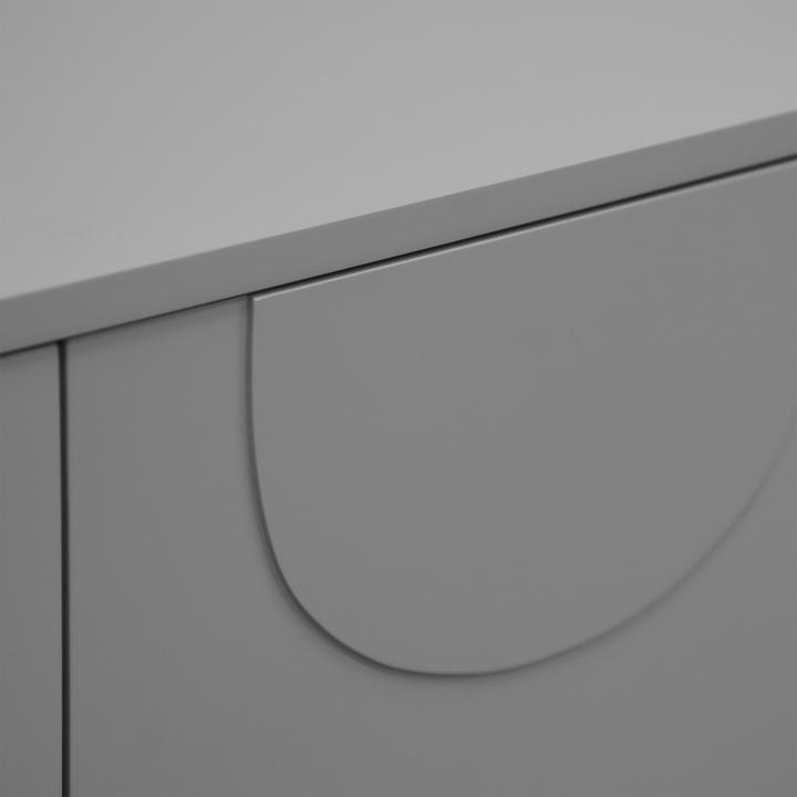 Produktbild En.Casa Sideboard Holea mit 2 Türen 75x70x34 cm Grau