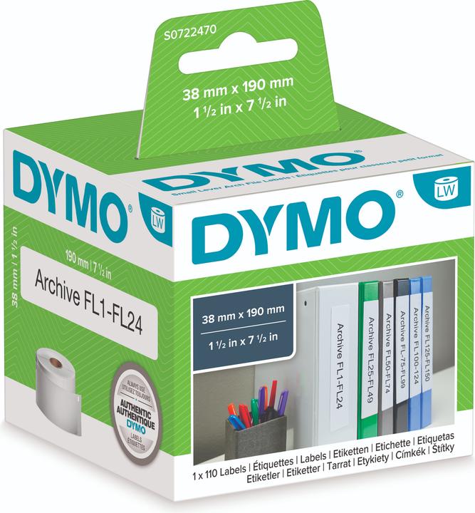 Dymo S0722470 Ordner-Etiketten schmal