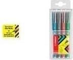 Produktbild STABILO worker+ colorful Tintenroller (Rot, Schwarz, Grün, Blau, 4 x)
