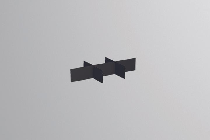 Immagine prodotto Alape Divisorio Folio per scatola organizer FU.BX2, L: 126 mm, A: 45 mm, P: 254 mm, nero antracite