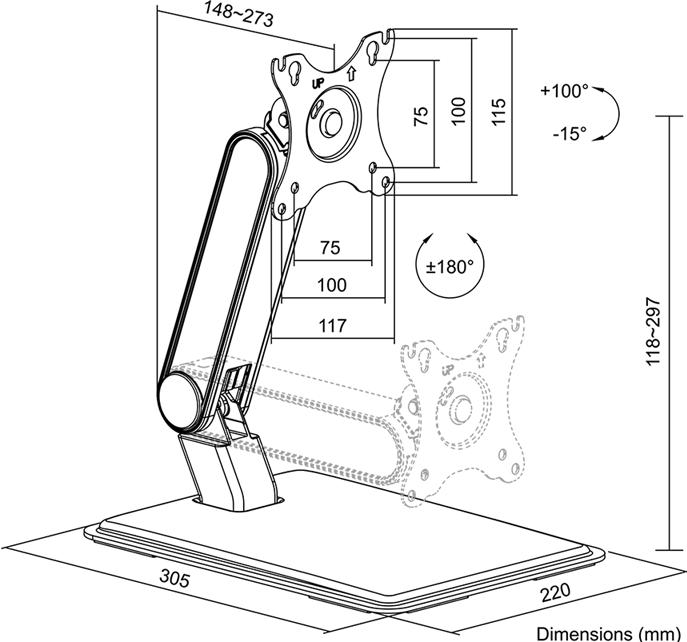 Actual product image LogiLink Check (Table, 32", 8 kg)
