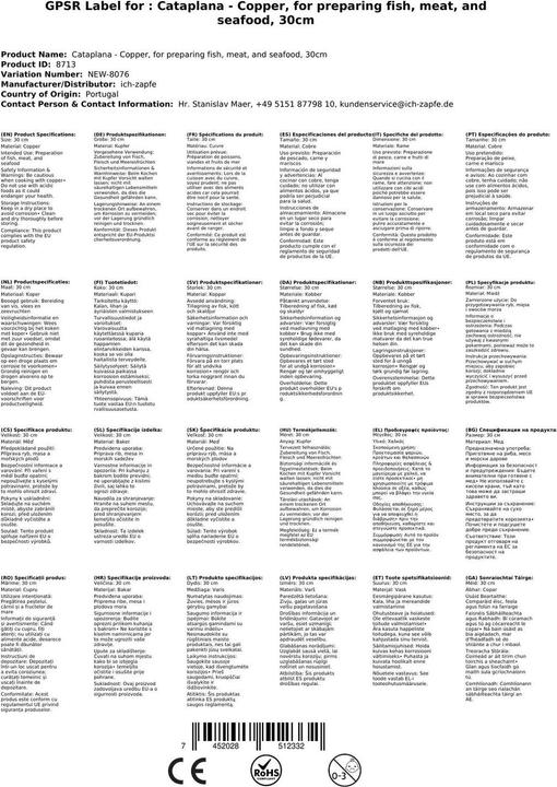 Actual product image Ich-zapfe Cataplana 30 cm (30 cm, Copper)