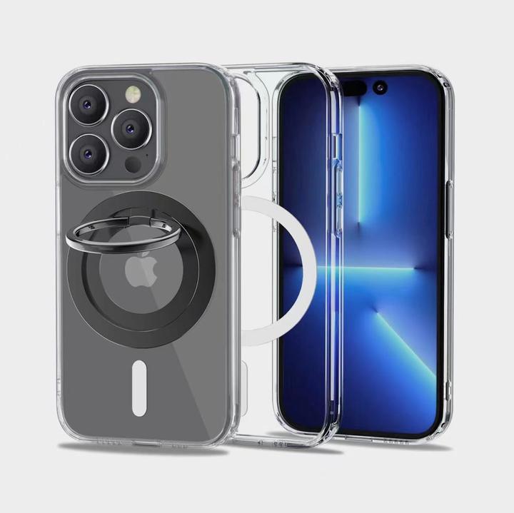 Actual product image Tech-Protect MMR100 magnetic phone holder / ring with MagSafe - grey