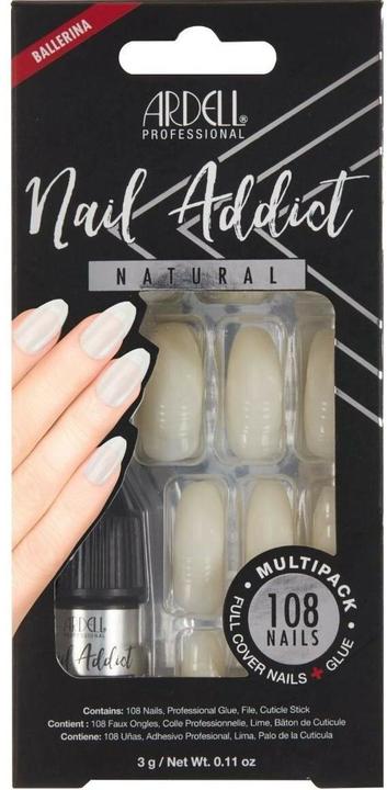 Immagine prodotto Ardell Nail Addict - Natural Ballerina Multipack (Unghie artificiali, Bianco)