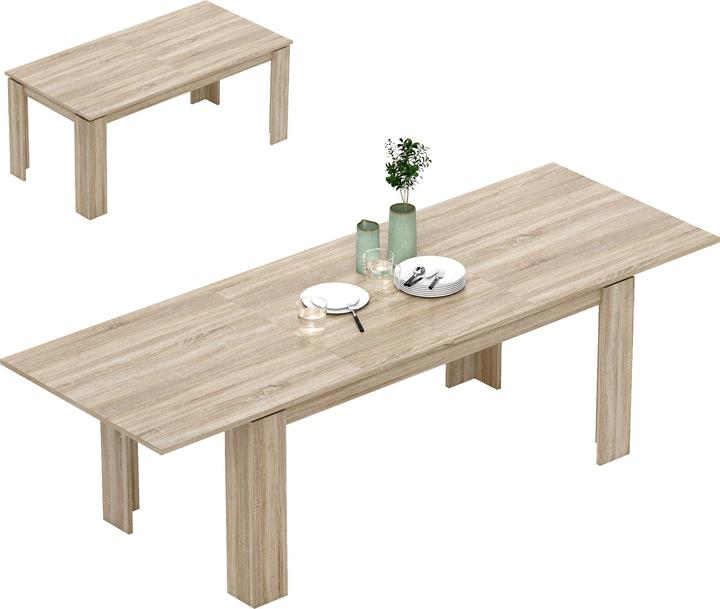 Produktbild Homcom Esstisch Spanplatte Eiche