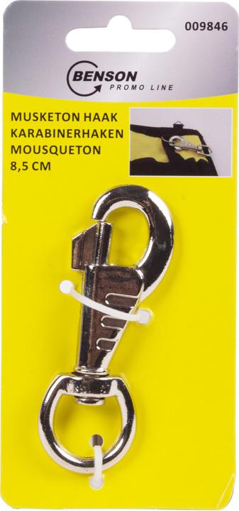 Immagine prodotto Benson Schnapphaken 8,5 cm silber