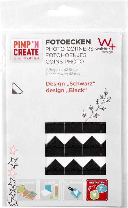 Walther Design Fotoecken 2 x 42 Stück Pimp'n Create