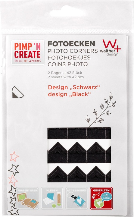 Actual product image Walther Design Photo corners 2 x 42 pieces Pimp'n Create