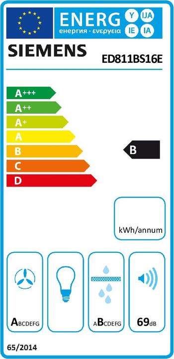 Label énergétique Siemens Table de cuisson à induction SIEM (80.20 cm, Table de cuisson à induction)