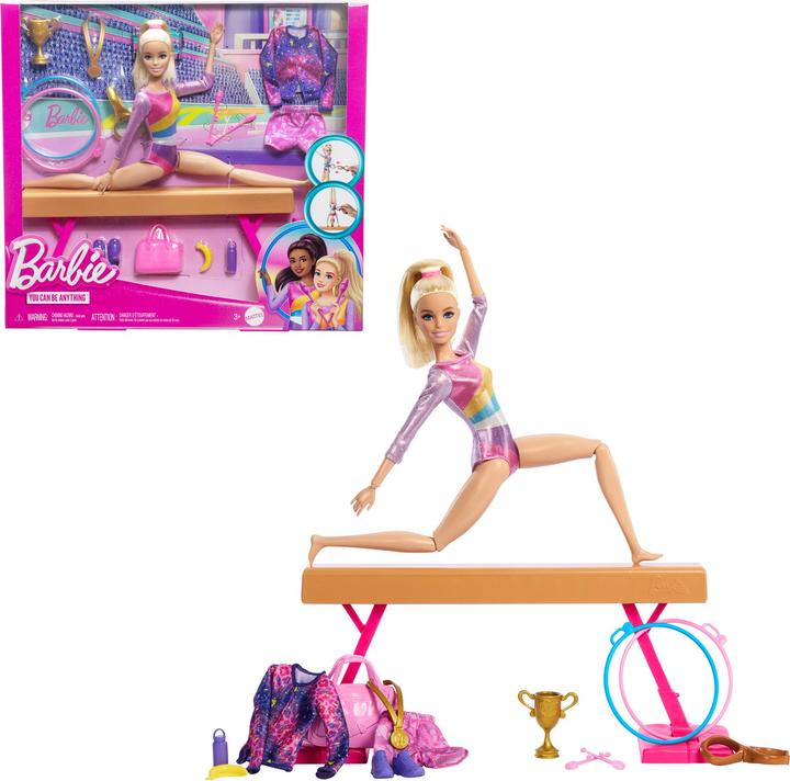Actual product image Barbie Careers Refresh Gymnastics playset