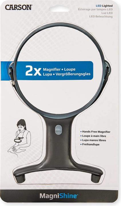 Actual product image Carson Optical HF-66 MagniFree Freehand Magnifier with LED Illumination