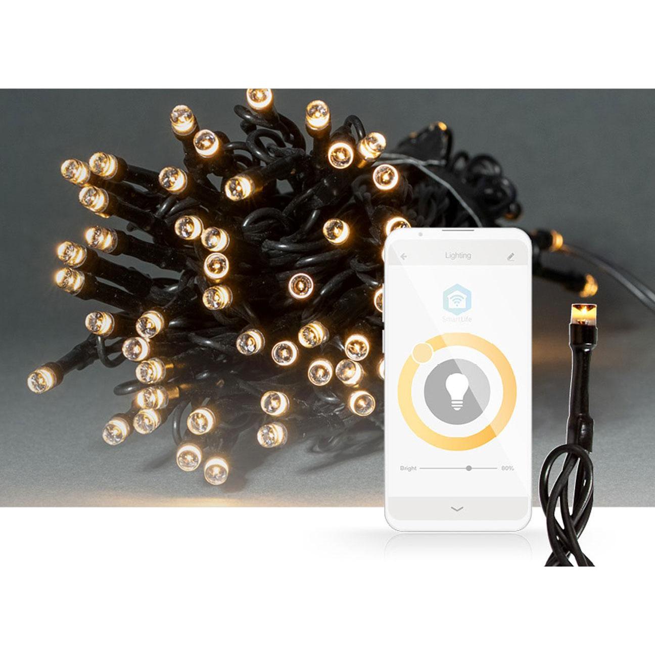 Nedis, Catena luminosa, SmartLife LED decorativo Wi-Fi Android™ / IOS (5 m)