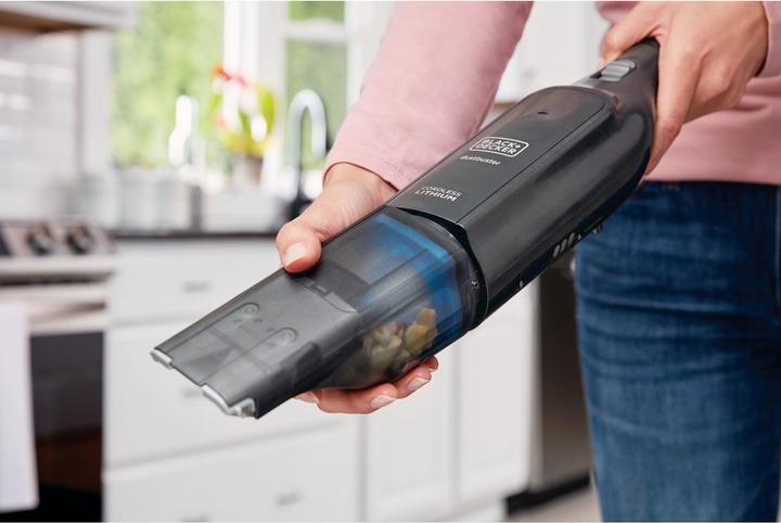 Immagine prodotto Black & Decker 12 V / 2,0 Ah Dustbuster SLIM 24Wh, con bocchetta di aspirazione larga integrata, cavo di ricarica