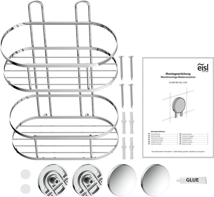 Produktbild Eisl Dusch-Wandablage 2 Etagen (22 x 11 x 34 cm)