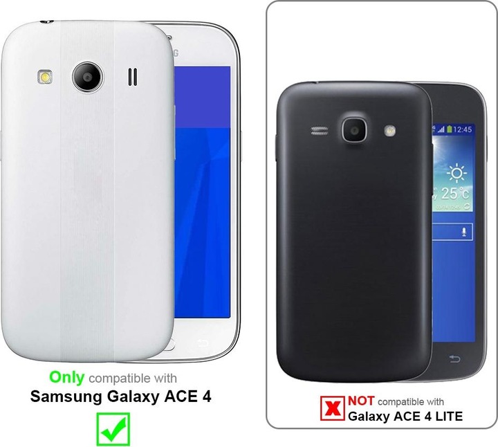 Actual product image Cadorabo Case for Samsung Galaxy ACE 4 with belt clip (Samsung Galaxy Ace 4)