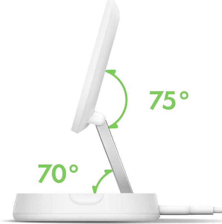 Actual product image Belkin Boost Charge Pro Qi2 magnetische Ladestation (15 W)