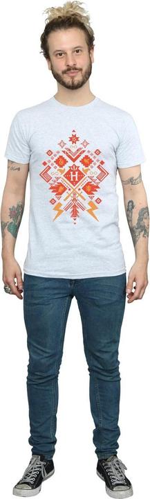 Actual product image Mens Christmas Fair Isle T-Shirt (L)