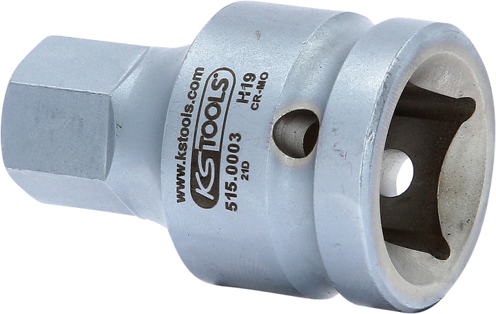 Actual product image KS Tools 3/4" power bit socket nut hexagonal socket (19 mm)