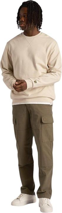 Actual product image Lyle and Scott Mens Embroidered Loopback Crew Neck Sweatshirt (M)