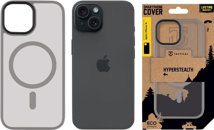 Actual product image Tactical MagForce Hyperstealth Cover for iPhone 15 Light Grey (Apple iPhone 15)