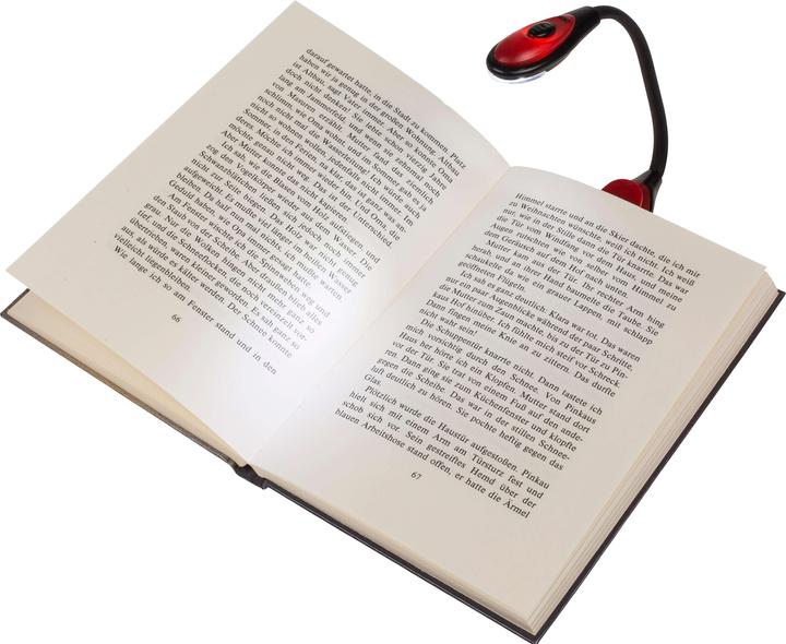 Actual product image Out of the blue LED Mini Reading Lamp with Book Clip blue