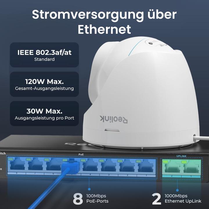 Immagine prodotto Reolink RLA-PS1 (802.3af (PoE), 802,3at (PoE+), 120 W)