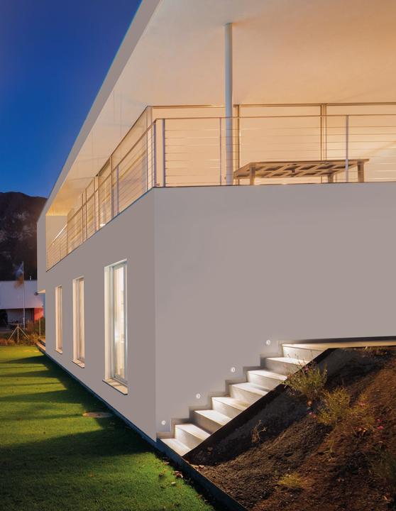 Produktbild Nova Luce PASSAGIO LED Wandeinbauleuchte Weiss 1W IP54 Warmweiss 3,7x2,2x3,7cm 9031616