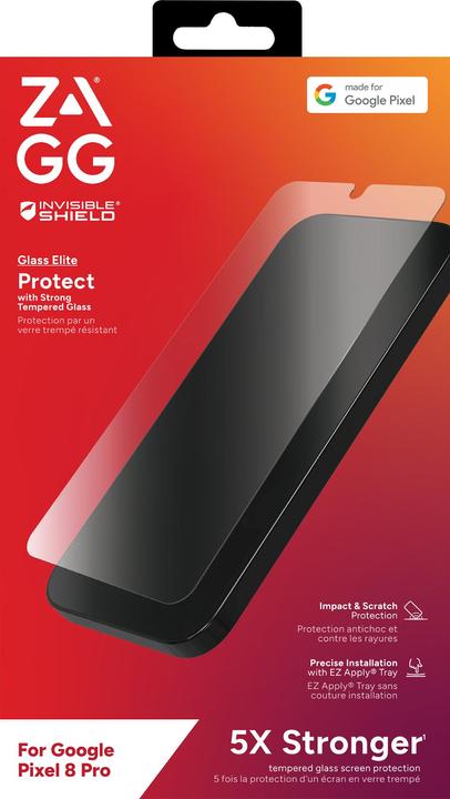 Immagine prodotto Zagg Invisibleshield Glass Elite Am (1 Pezzo/i, Google Pixel 8 Pro)