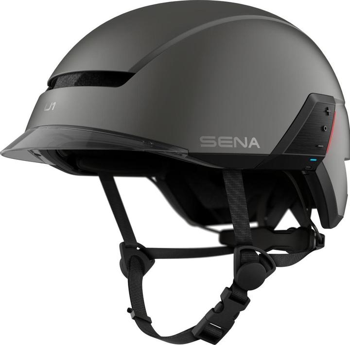 Actual product image Sena U1 - E-Bike Helm mit Kommunikationssystem - Dark Gray (M) (55 - 59 cm)