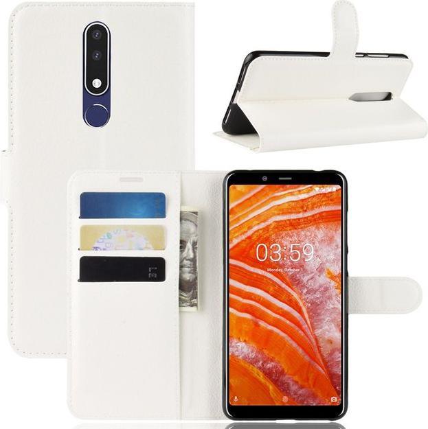 Produktbild MU Classic Litchi Leder Bookcover Series (Nokia 3.1 Plus)