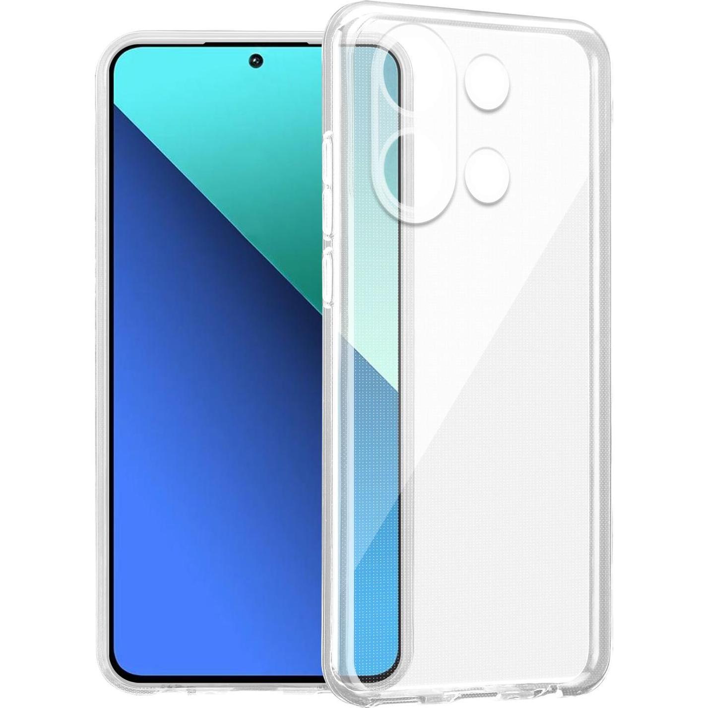 Cadorabo Hülle für Redmi Note 13 4G Ultra Slim Silikon Schutz TPU Case (Xiaomi Redmi Note 13 4G), Smartphone Hülle, Tran...