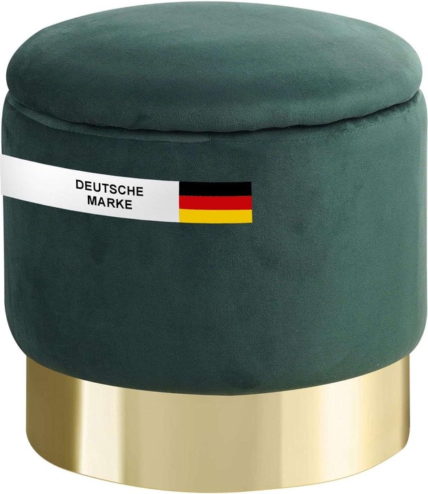 Produktbild Albatros International Albatros Hocker mit Stauraum NIZZA – Sitzhocker mit Stauraum, Modernes Design, Edler Samt/Sherpa – S