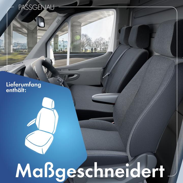 Actual product image Walser Seat covers for Mercedes V-Class 477 for single seat driver with armrest inside BJ 06/2014 - today