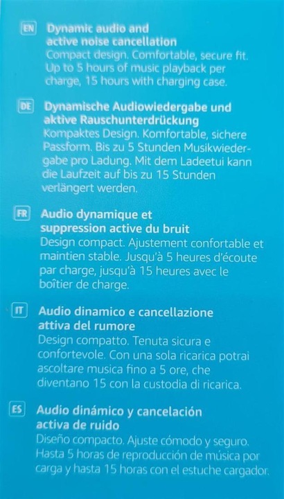 Produktbild Amazon Echo Buds 2. Gen. Kabellose Ohrhörer, aktive Geräuschunterdrückung, Alexa - Weiss (ANC, 12 h, Kabellos)