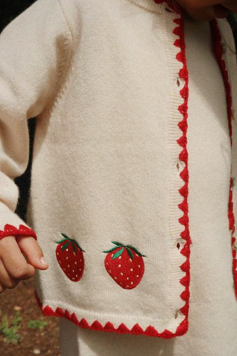 Produktbild Konges Slojd Collette Cardigan Buttercream (92)