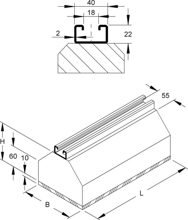 Immagine prodotto Niedax Tegola 100x160x320mm DS 100.300