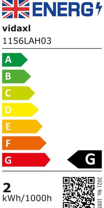 Etichetta energetica vidaXL Edvige (E27)