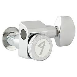 Fender All Short Locking Tuners Chrome stemmechanieken voor gitaar (set van 6), Zubehör Instrumente, Silber