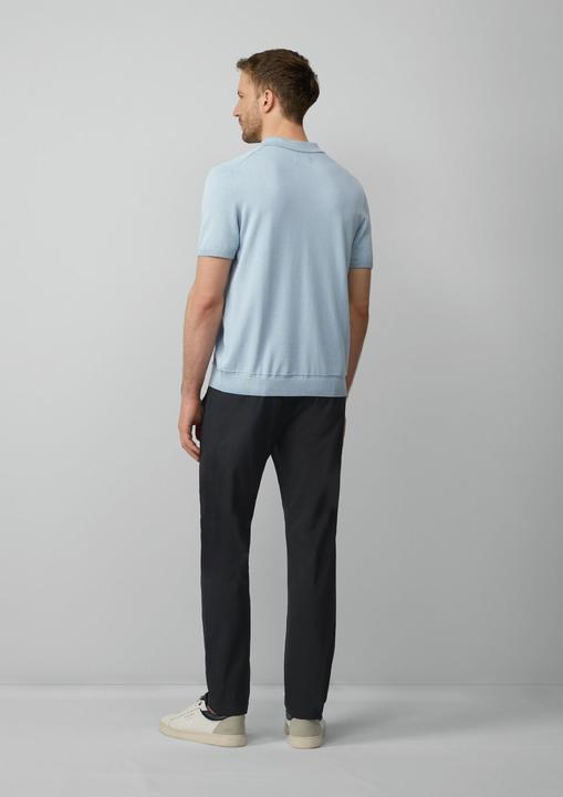 Produktbild s.Oliver Strickpullover Feinstrick-Poloshirt aus Baumwoll-Modalmix (L)