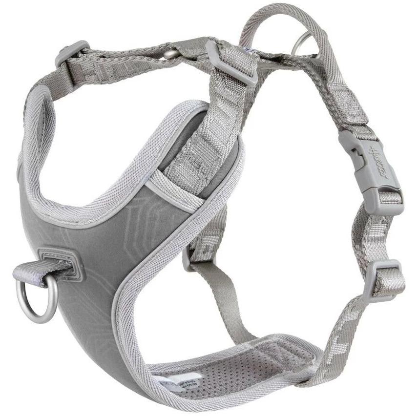 Hurtta Geschirr Venture No-Pull, 60-80, Grau (60, 62, 68, 80, Hund, Allgemein), Halsband + Leine